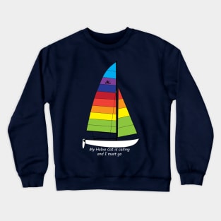 Hobie 16 Catamaran Sailboat Crewneck Sweatshirt